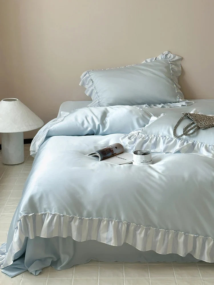Bedding Set Silky Satin Temperature-Regulating