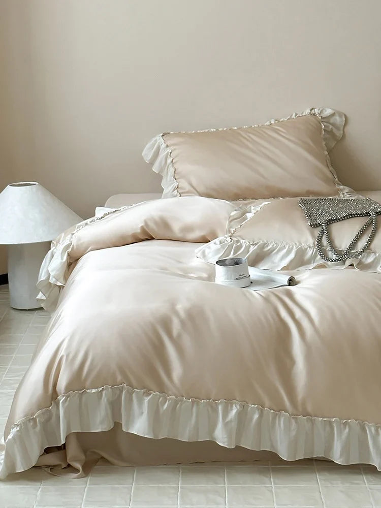 Bedding Set Silky Satin Temperature-Regulating