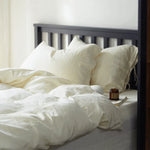 Bedding Set Stonewashed Linen-Cotton Elastic Fitted Sheet