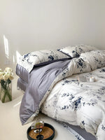 Bedding Set Temperature-Regulating Cotton Satin Reversible 4-Piece