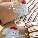 Bedding Set Velvet-Textured Quilted Check Machine-Washable