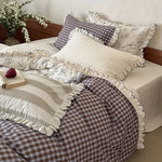 Bedding Set Vintage Patchwork Ruffle & Lace