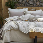 Bedding Set Washed Cotton-Linen Wrinkle-Resistant 4-Piece