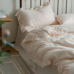 Bedding Set Washed Linen Breathable All-Season 4-Piece