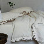 Bedding Set Washed Linen-Cotton Temperature-Regulating 4-Piece