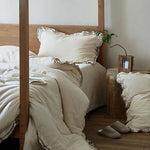 Bedding Set Washed Linen-Cotton Temperature-Regulating 4-Piece