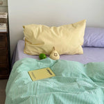 Bedding Set Washed Linen Duvet Cover & Pillowcases