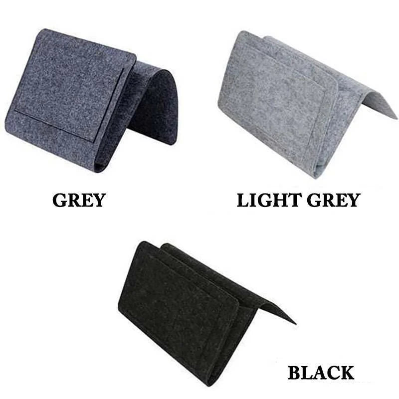 Bedside Organizer Felt Hanging Multi-Pocket Storage For Tablets & Books