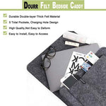 Bedside Organizer Felt Hanging Multi-Pocket Storage For Tablets & Books