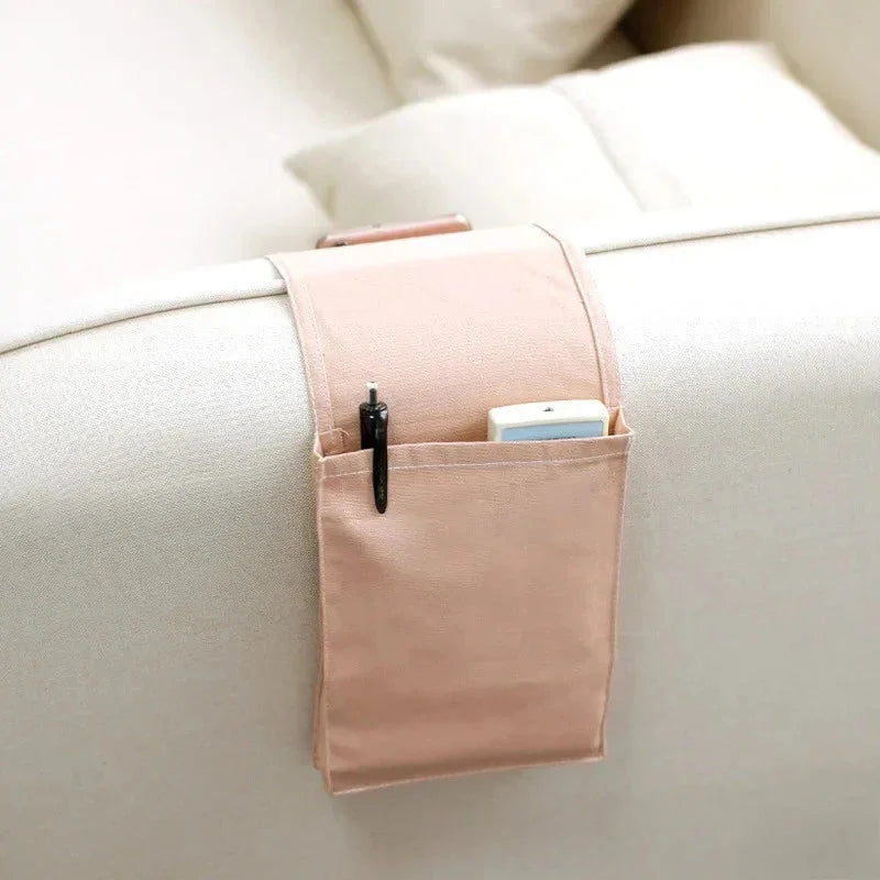 Bedside Organizer Hanging Cotton-Linen With Multiple Pockets