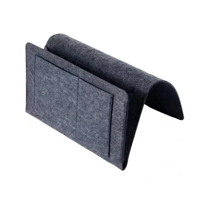 Bedside Organizer Waterproof Felt Multi-Pocket With Cable Slots