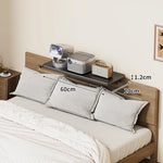 Bedside Shelf Adjustable Headboard Clamp Non-Slip Cable Channel