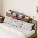 Bedside Shelf Adjustable Headboard Clamp Non-Slip Cable Channel
