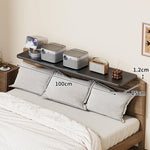 Bedside Shelf Adjustable Headboard Clamp Non-Slip Cable Channel