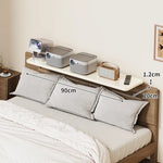 Bedside Shelf Adjustable Headboard Clamp Non-Slip Cable Channel