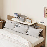 Bedside Shelf Adjustable Headboard Clamp Non-Slip Cable Channel