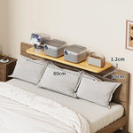 Bedside Shelf Adjustable Headboard Clamp Non-Slip Cable Channel