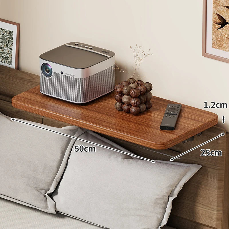 Bedside Shelf Adjustable Headboard Clamp Non-Slip Cable Channel