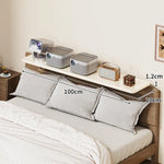 Bedside Shelf Adjustable Headboard Clamp Non-Slip Cable Channel