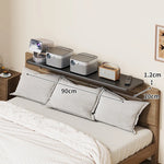 Bedside Shelf Adjustable Headboard Clamp Non-Slip Cable Channel