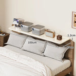 Bedside Shelf Adjustable Headboard Clamp Non-Slip Cable Channel
