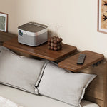 Bedside Shelf Adjustable Headboard Clamp Non-Slip Cable Channel