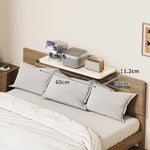 Bedside Shelf Adjustable Headboard Clamp Non-Slip Cable Channel