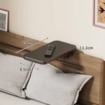 Bedside Shelf Adjustable Headboard Clamp Non-Slip Cable Channel