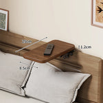 Bedside Shelf Adjustable Headboard Clamp Non-Slip Cable Channel