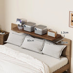 Bedside Shelf Adjustable Headboard Clamp Non-Slip Cable Channel