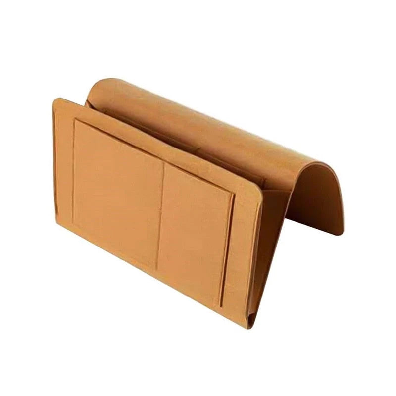 Bedside Storage Caddy Polyester Multi-Compartment Space-Saving