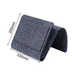 Bedside Storage Caddy Polyester Multi-Compartment Space-Saving