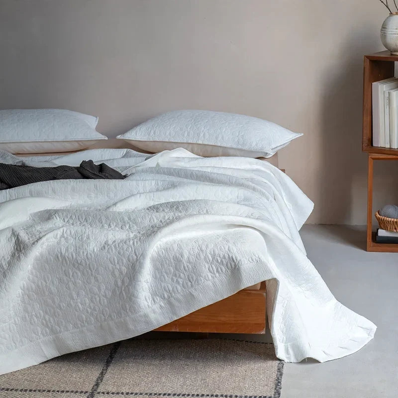 Bedspread Set 100% Cotton Full Coverage 3 Piece