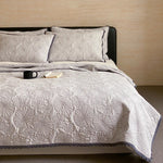 Bedspread Set Cotton-Linen Quilted Crocheted Edge