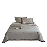 Bedspread Set Quilted Cotton Blend Heart Motif