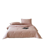 Bedspread Set Quilted Satin Piped Edges & Button Detail