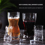 Beer Mug Body-Shaped Lead-Free Glass 13.5 Oz