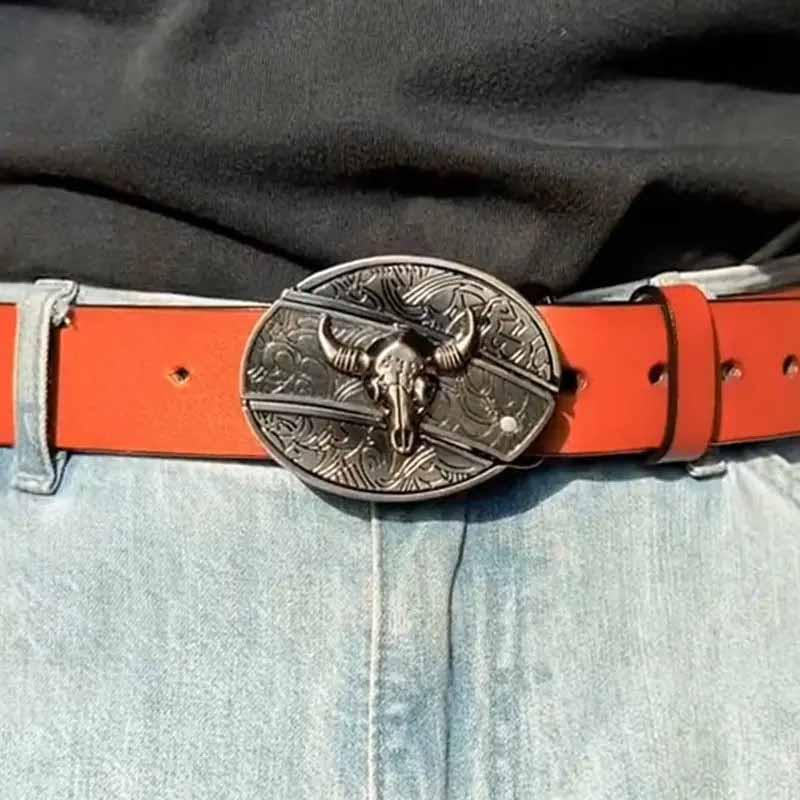 Belt Buckle Western Design Hidden EDC Tool Zinc Alloy