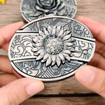 Belt Buckle Western Design Hidden EDC Tool Zinc Alloy