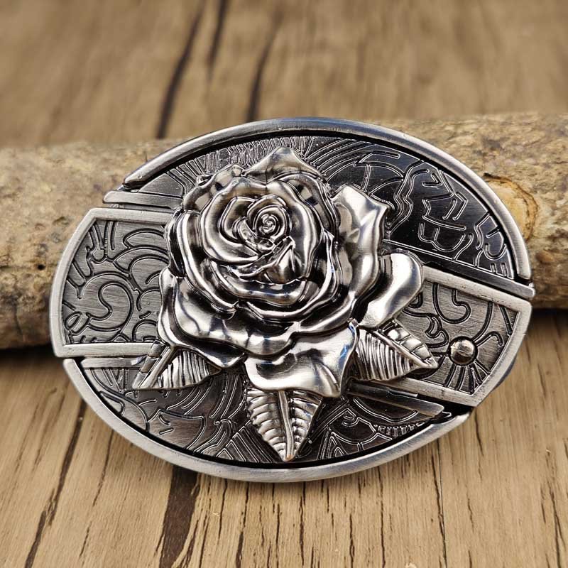 Belt Buckle Western Design Hidden EDC Tool Zinc Alloy