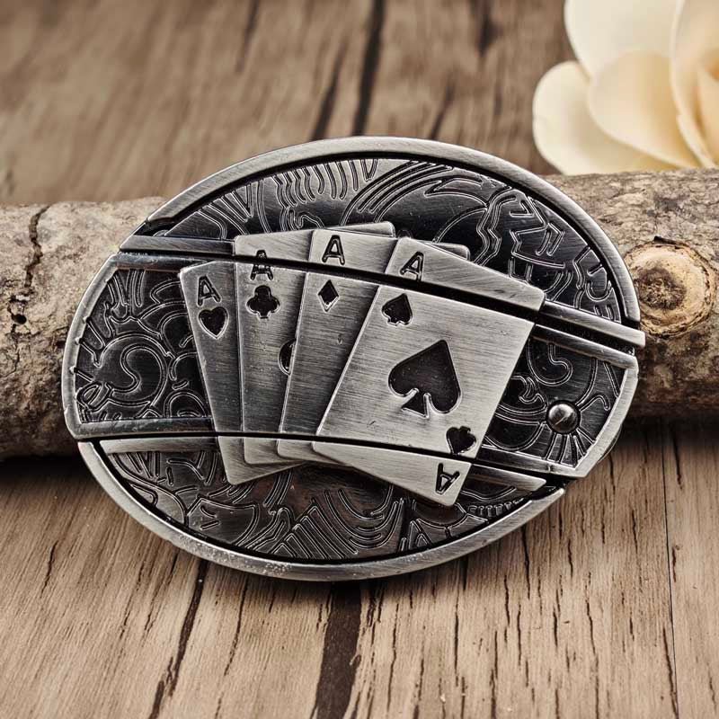 Belt Buckle Western Design Hidden EDC Tool Zinc Alloy