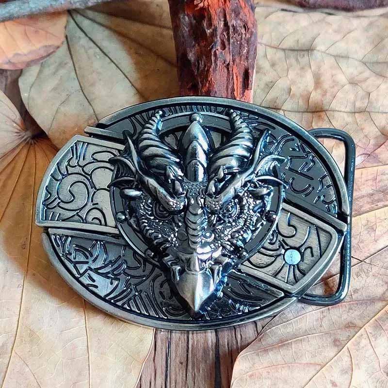 Belt Buckle Western Design Hidden EDC Tool Zinc Alloy