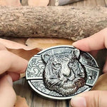 Belt Buckle Western Design Hidden EDC Tool Zinc Alloy