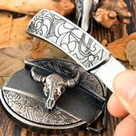 Belt Buckle Western Design Hidden EDC Tool Zinc Alloy