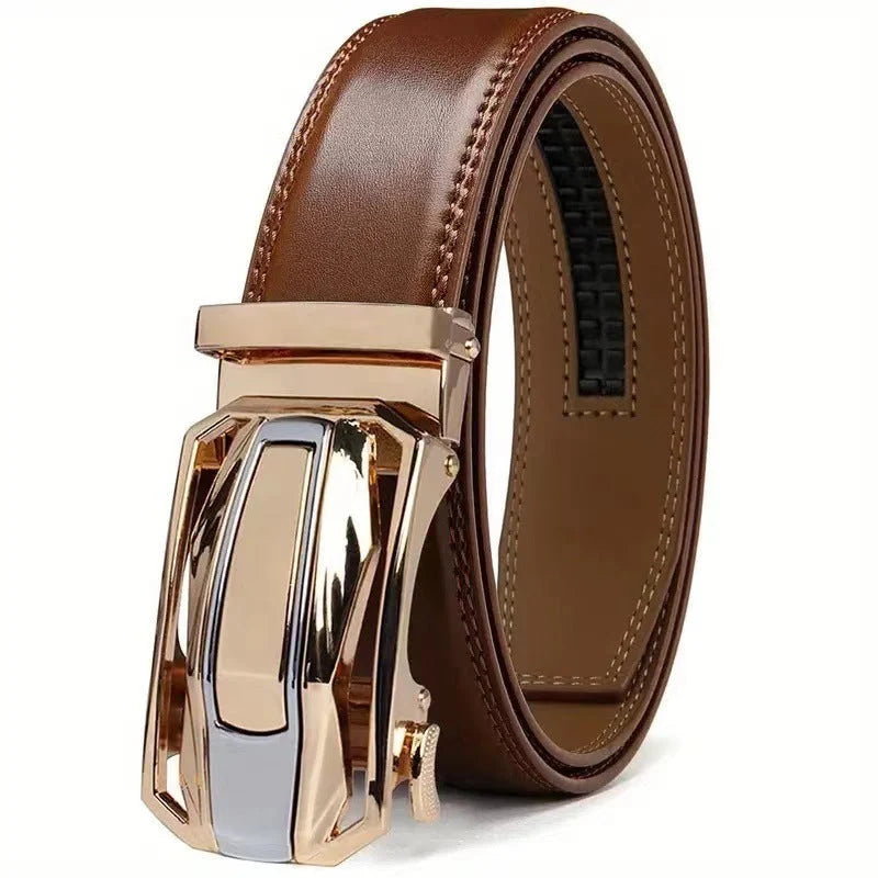 Belt Genuine Leather Auto-Lock Buckle Oqartussat