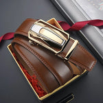 Belt Genuine Leather Auto-Lock Buckle Oqartussat