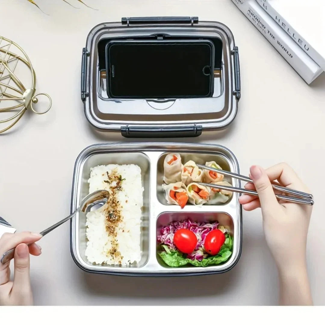 Bento Lunch Box Stainless Steel Leakproof Dishwasher-Safe