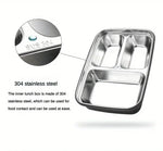 Bento Lunch Box Stainless Steel Leakproof Dishwasher-Safe