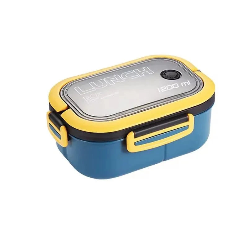 Bento Lunchbox Two-Tier Fork & Spoon Included