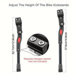 Bicycle Kickstand Side-Mount Adjustable Aluminum